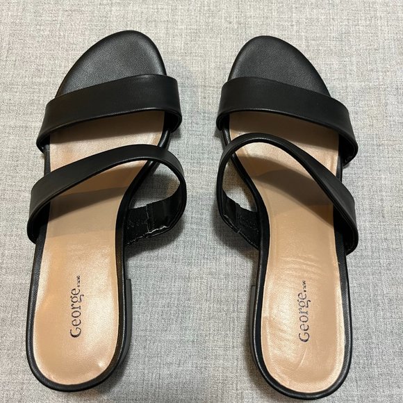 🏷 [50% 2+] Black Heeled Sandals - Picture 1 of 8